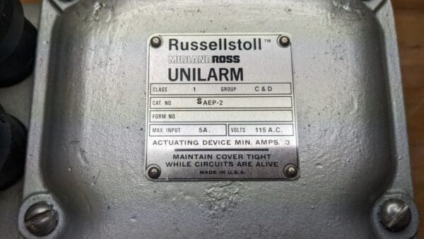 RUSSELL & STOLL SAEP-2 UNILARM B64 5A 115V