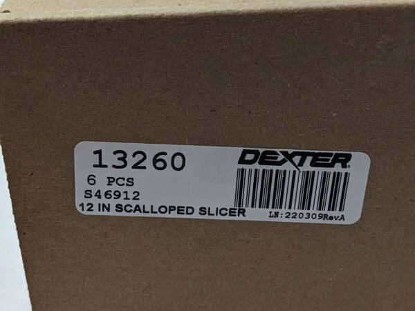 BOX OF 6 Dexter Traditional 12" Scalloped Slicing Knifes 13260 S46912