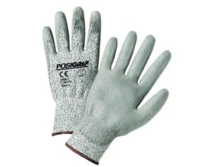 West Chester Cut Res. Gloves, Posigrip, Gray HPPE Shell Sz M 12 Pairs 713HUTS/M