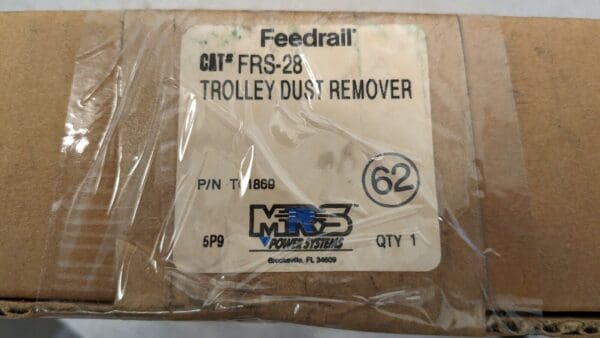 Feedrail Electro-Rail FRS-28 Dust Remover New!