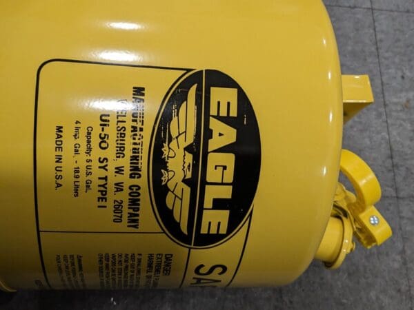 EAGLE Safety Can: 5 gal, Steel UI50SY