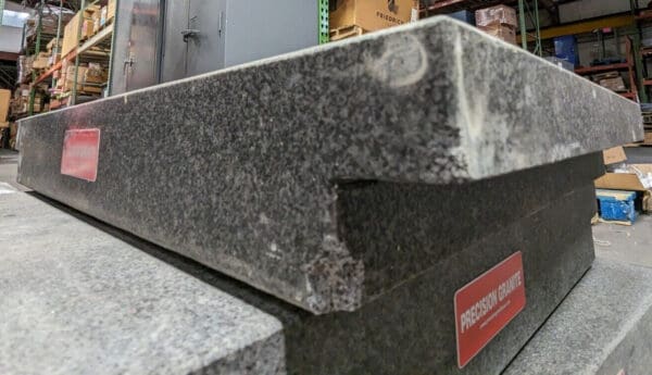 Precision Granite Surface Plate 2-Ledge Grade A 18"W x 24"L x 3"T 18x24x3-A2