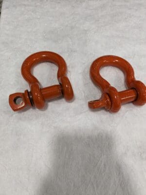 CM Screw Pin Anchor Shackle, 1.06" Opening, 5/8 in Bail Size, 4-1/2T Qty 2 M651P