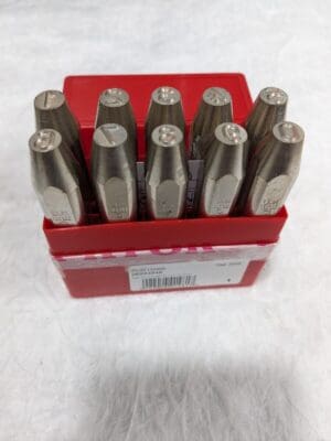 PRYOR Heavy-Duty Stamp Set: 1/4" Character, 10 pc Numbers PHD10060